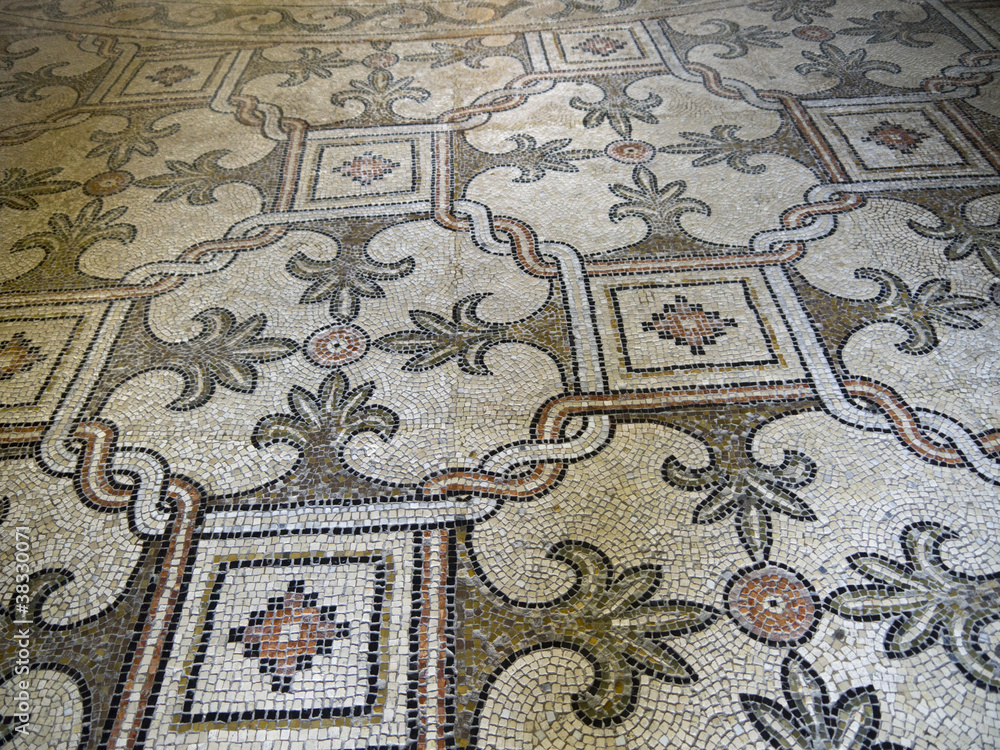 World famous 10th century mosaics in church in Ravenna Italy