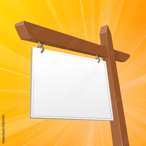 Brown Real Estate Sign