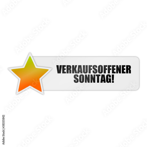 button stern verkaufsoffener sonntag! I