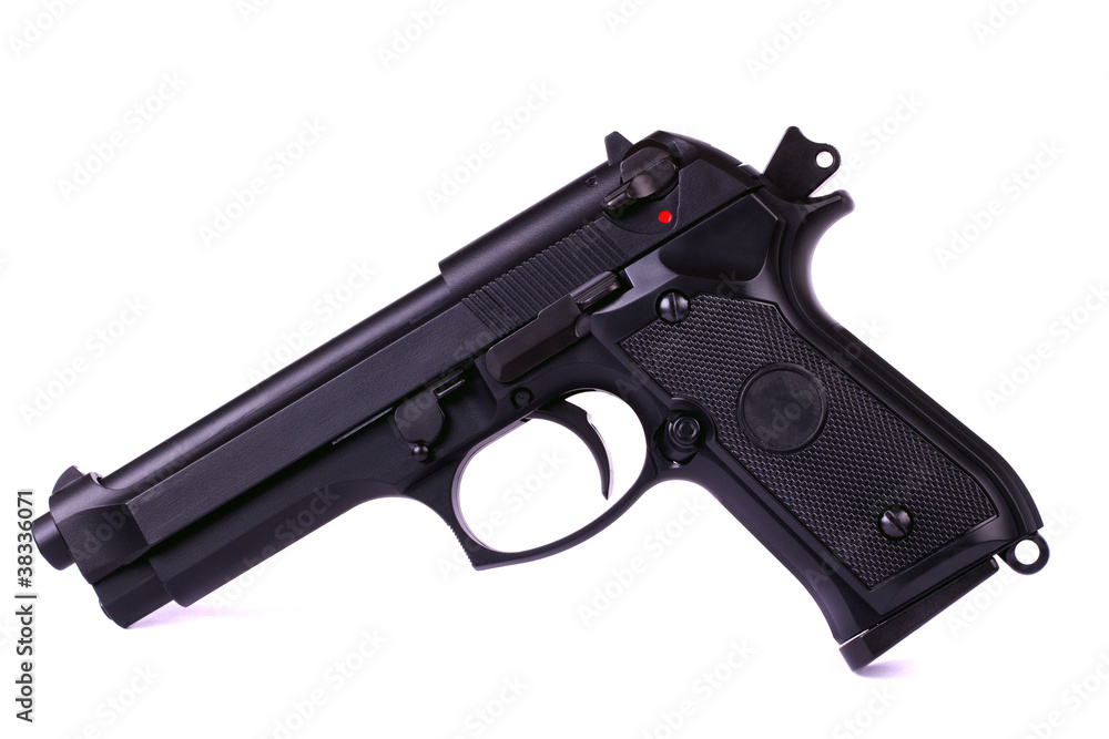 isolated airsoft gun isolated airsoft gun
