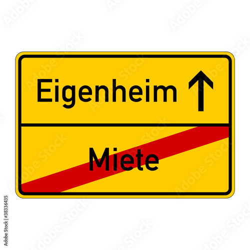 ortsschild miete eigenheim I