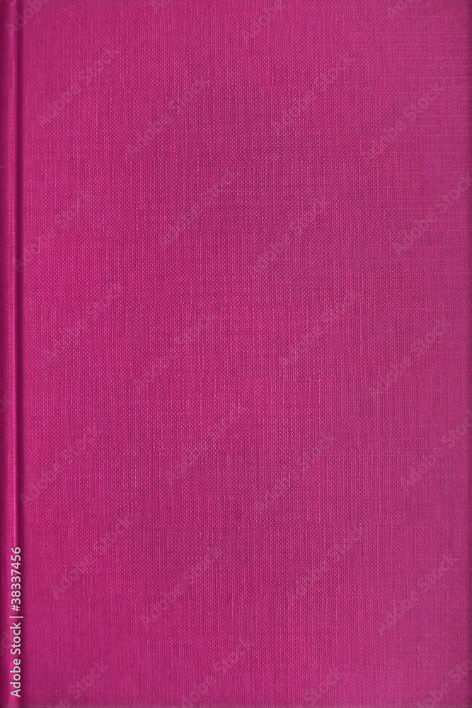 Fototapeta premium Blank pink book with linen texture
