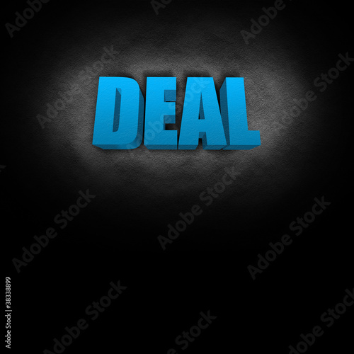 3D Text Concept Deal