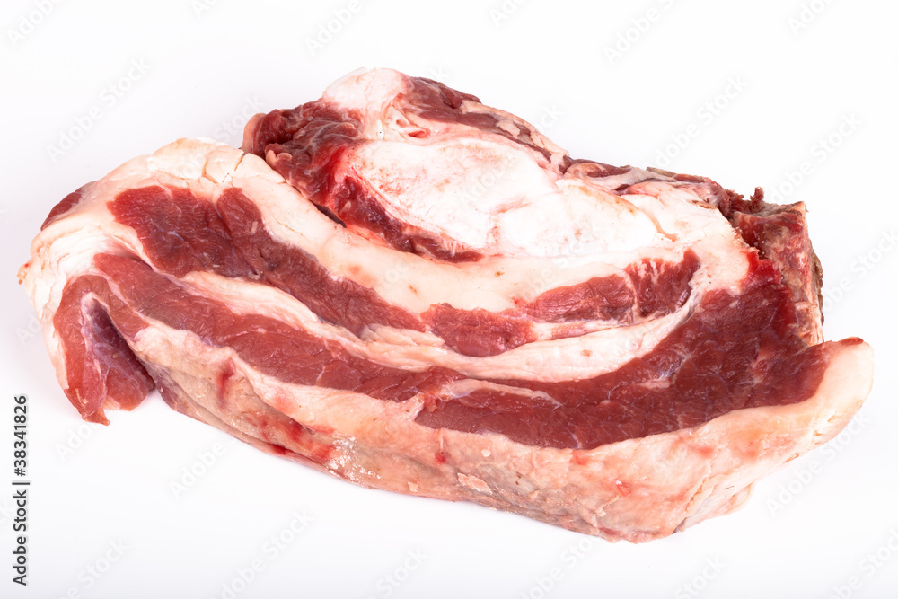 A piece of meat beef brisket A piece of meat beef brisket