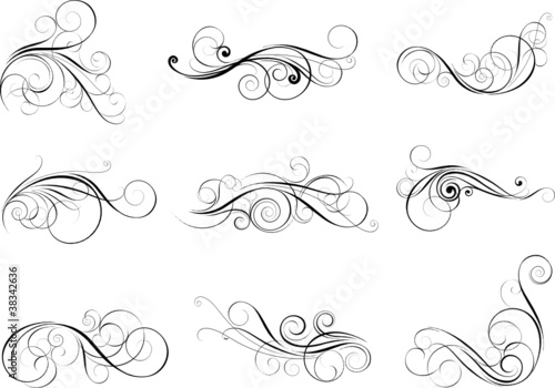 Set swirl design elements