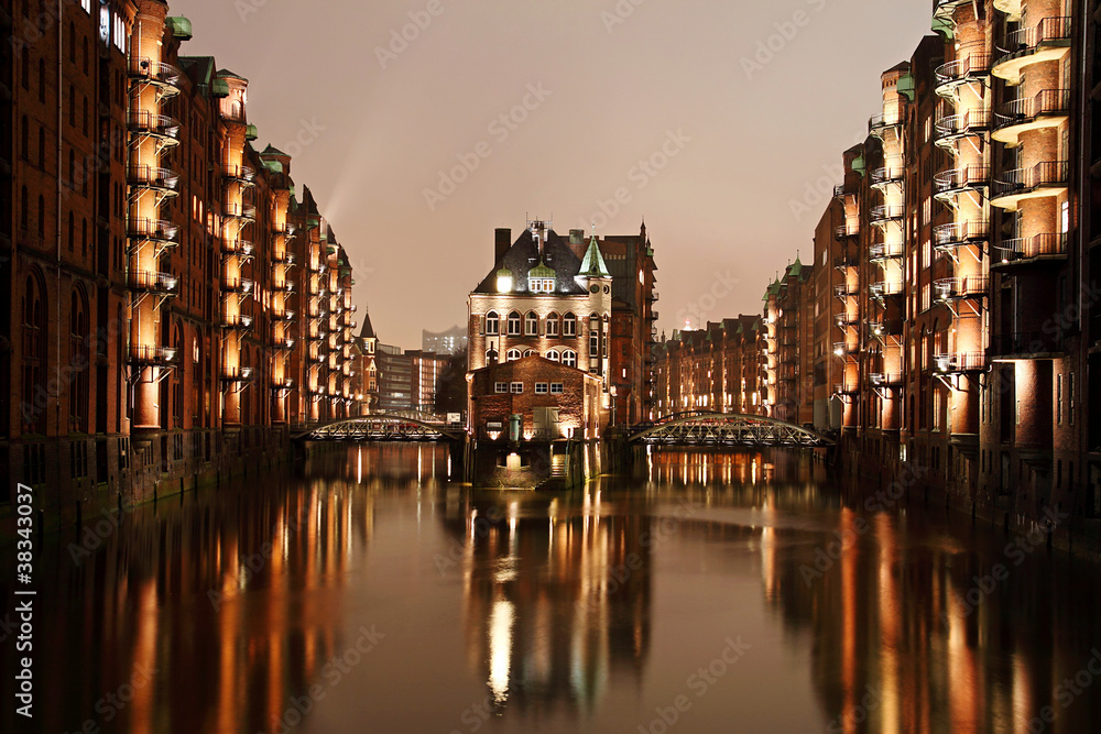 Wasserschlösschen in der Speicherstadt Hamburg