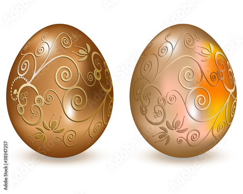 Easter eggs decorated