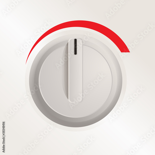 Plastic knob of a cooker