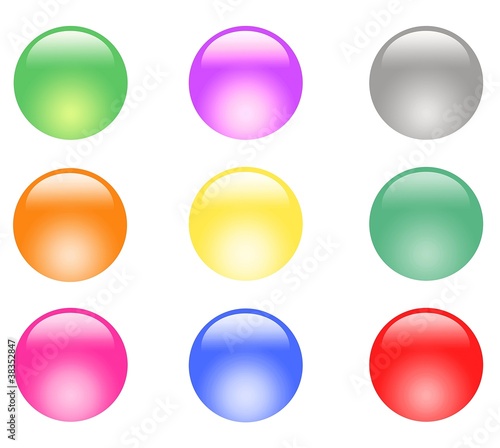 Free Download Button collection of 9 colorful - GFXLoad