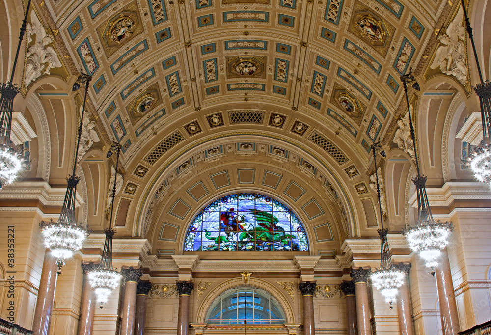 Obraz premium Interior of St Georges Hall, Liverpool, UK