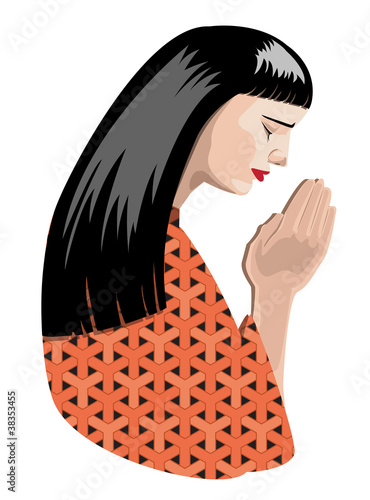praying woman