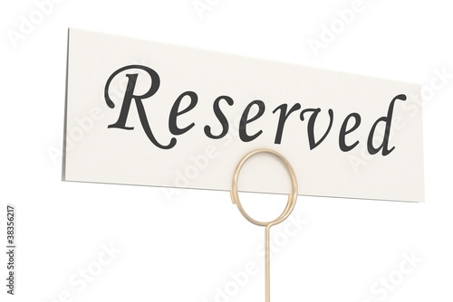 reserved photo