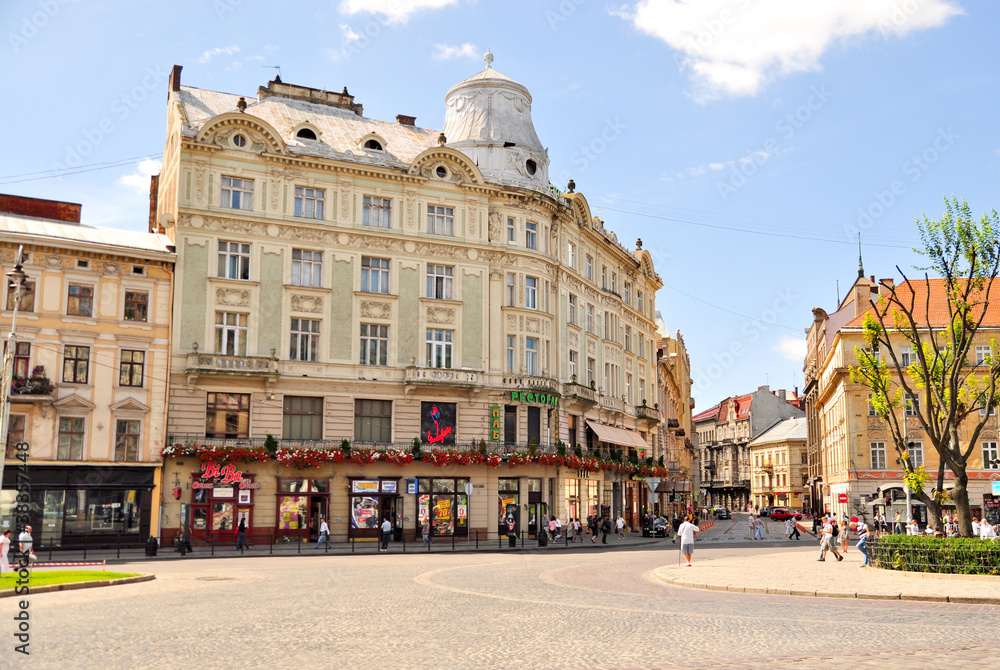 city of Lviv in Ukraine