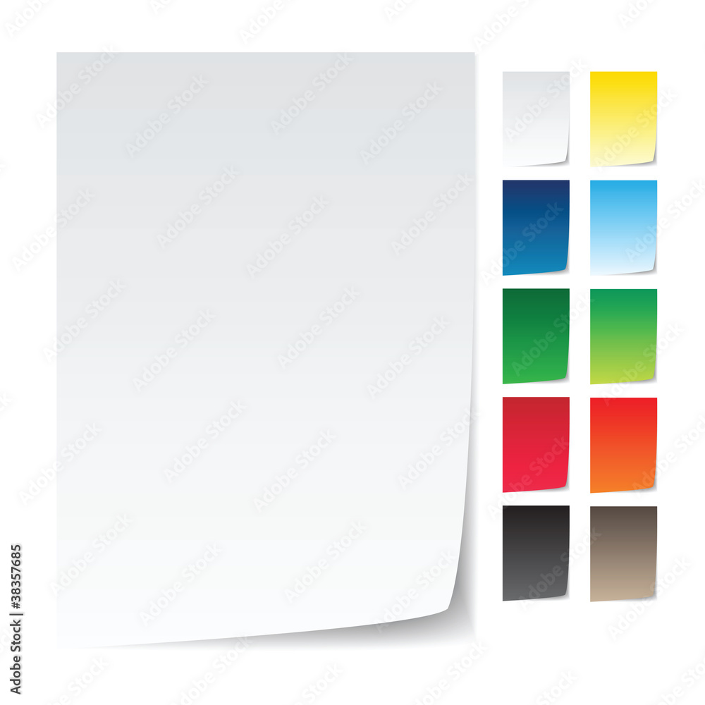 Naklejka premium paper with page curl