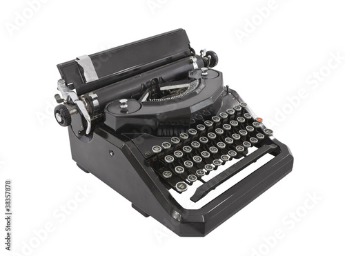 Old Typewriter Isolated