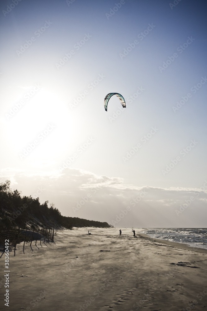Obraz premium Kiteboarding