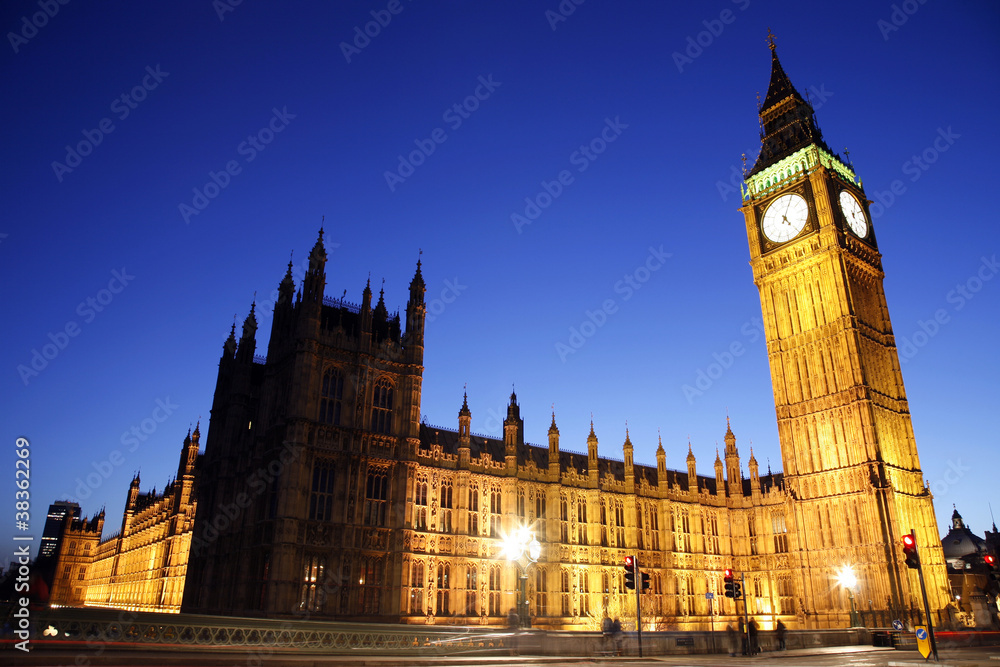 Obraz premium Palace of Westminster at Night