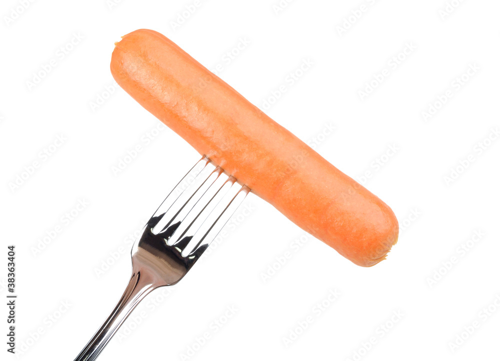 sausage on a fork sausage on a fork