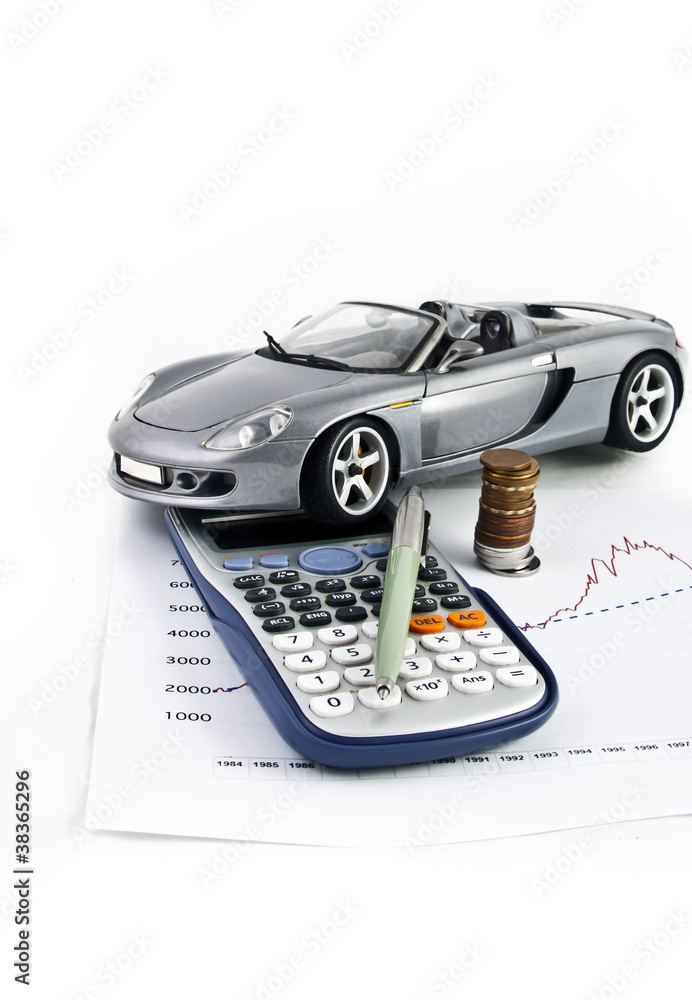 Car, Calculator, Money and Pen 6
