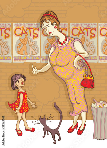 People and cats