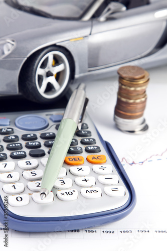 Car, Calculator, Money and Pen 7