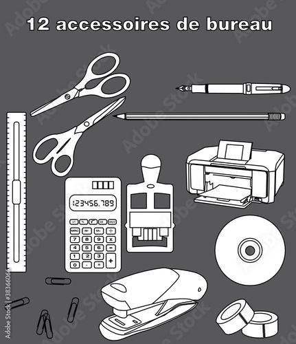 12 accessoires de bureau