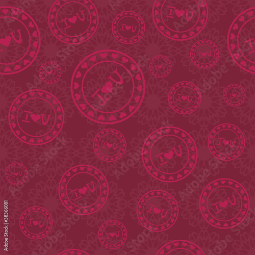 seamless background with stamps