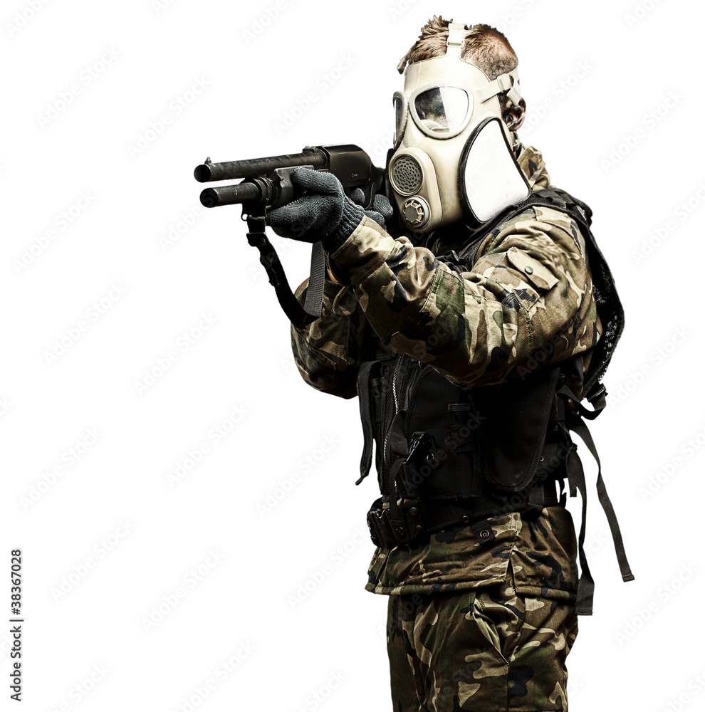 soldier with shotgun soldier with shotgun