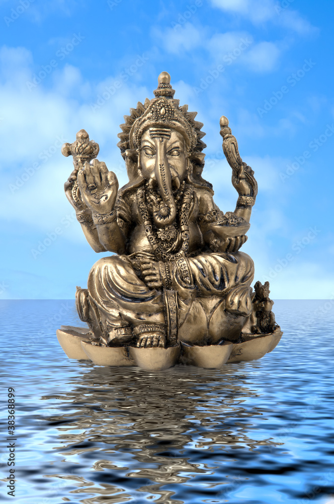 Fototapeta premium god Ganesha on water