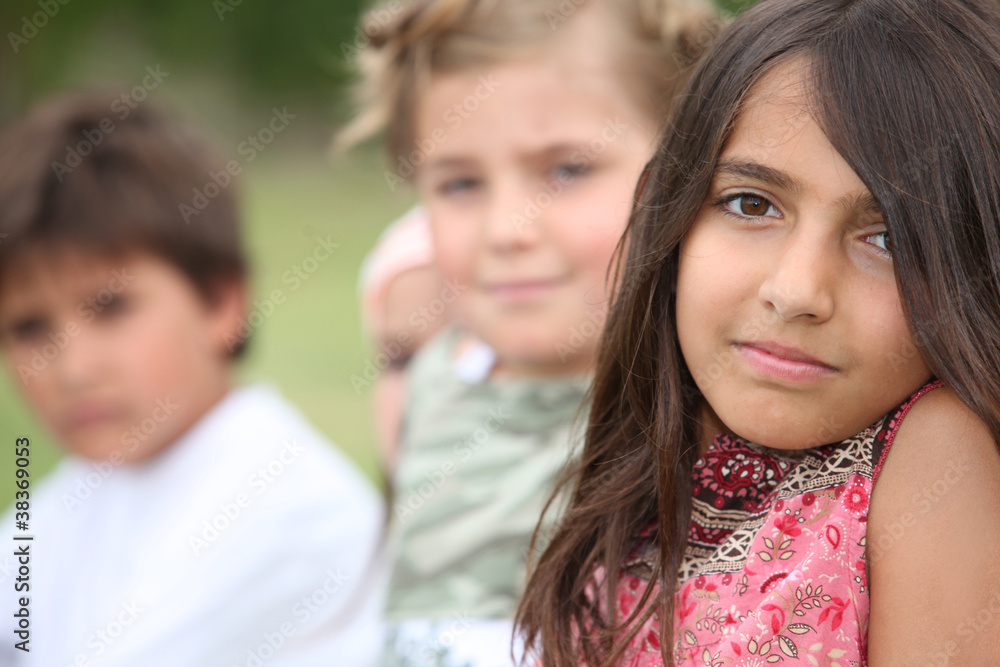 A group of preadolescent schoolchildren A group of preadolescent schoolchildren