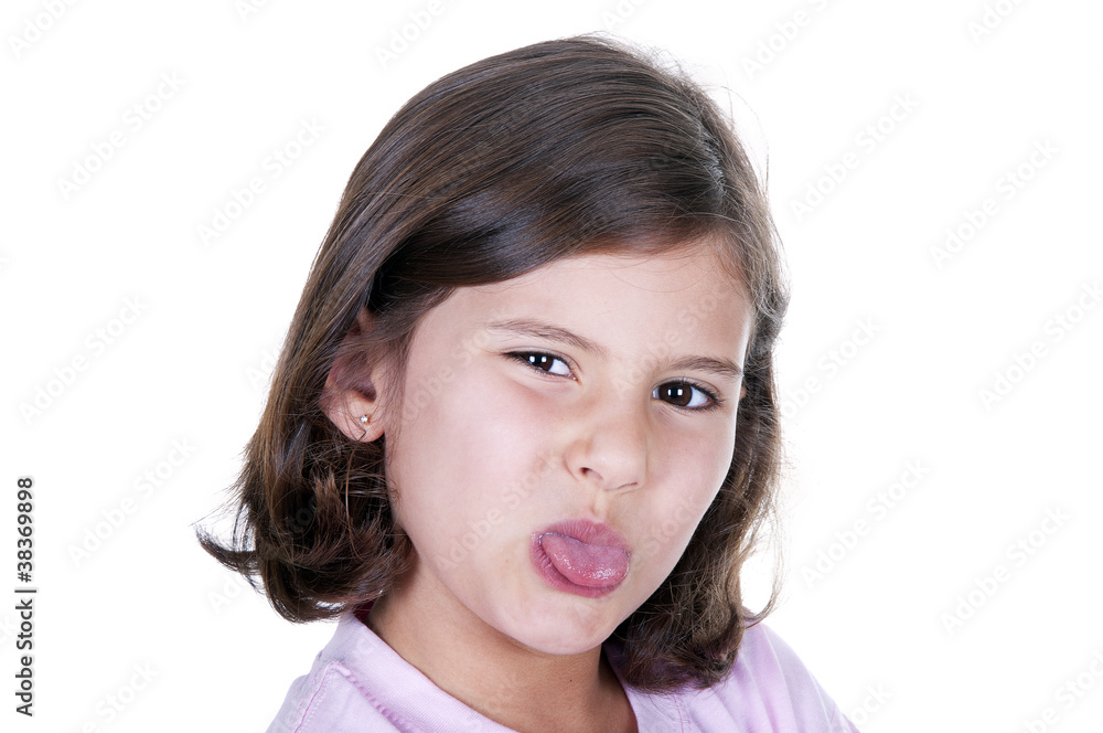 little girl sticking out her tongue little girl sticking out her tongue