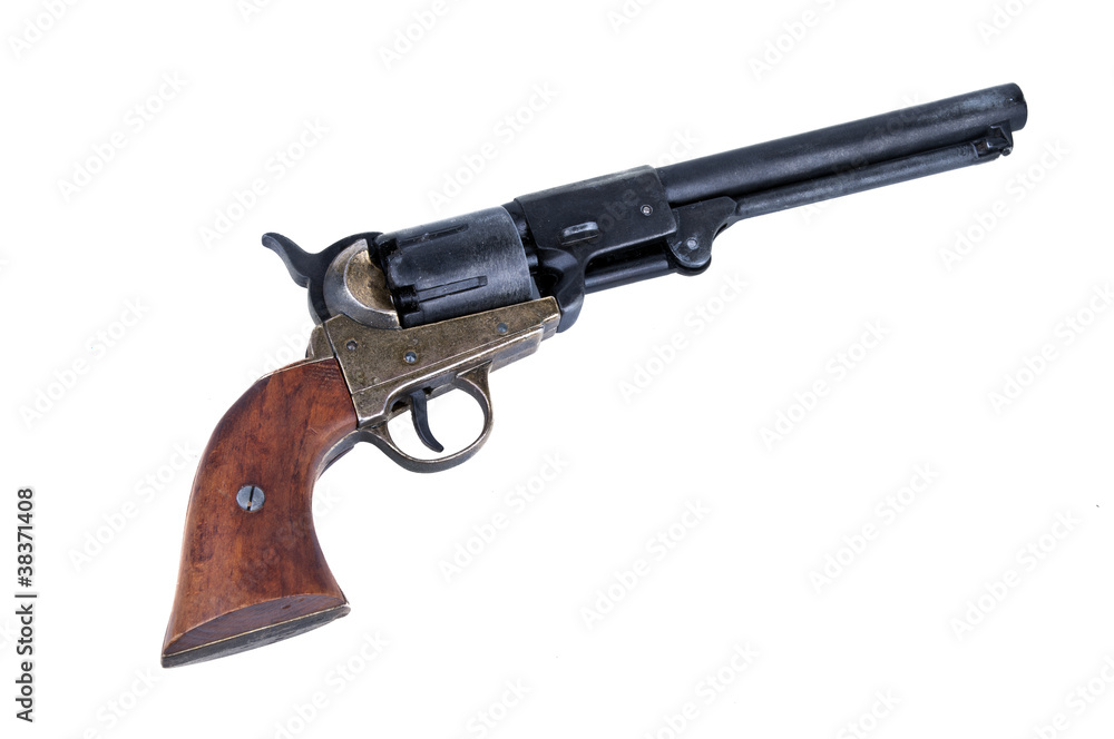 old metal colt revolver