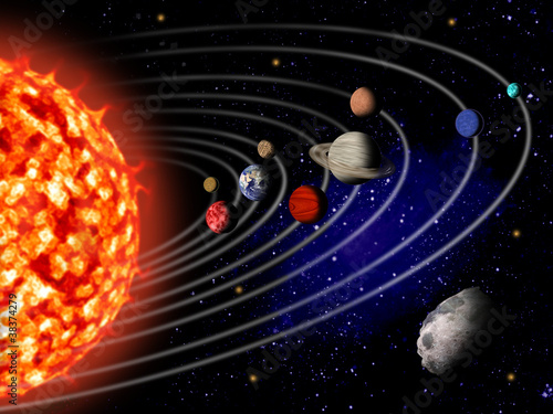 Fototapeta Naklejka Na Ścianę i Meble -  Solar system