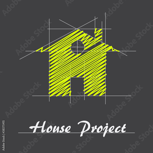 Logo house project # Vector