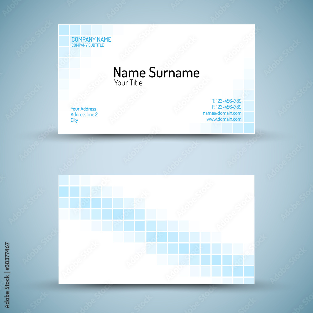 Set of modern vector business card template Set of modern vector business card template