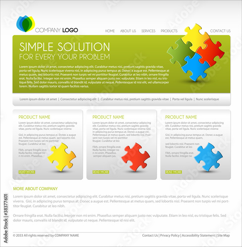 Vector Modern web page template