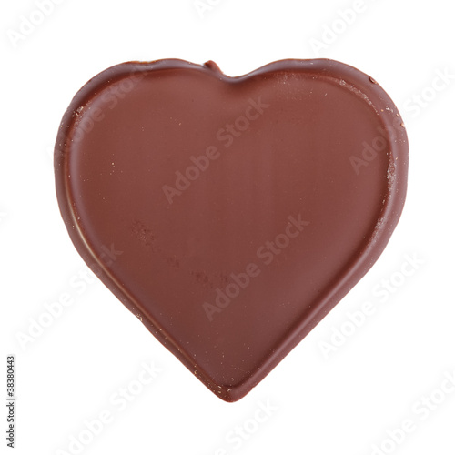 Chocolate heart shape
