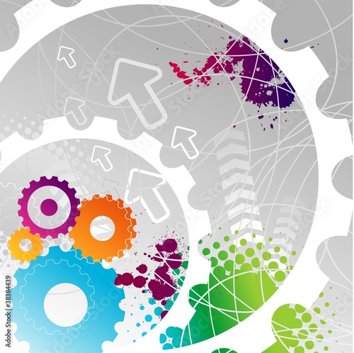 Abstract illustration gears