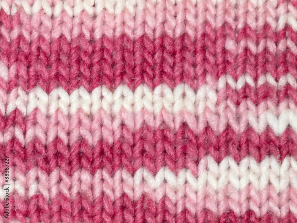 weaving of knitted sweater