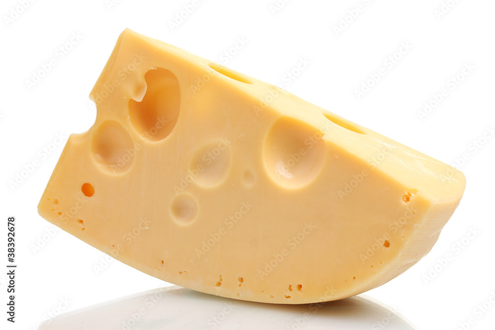 Сheese isolated on white Сheese isolated on white
