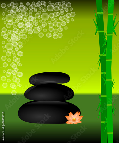 Spa Konzept mit Zen Steinen