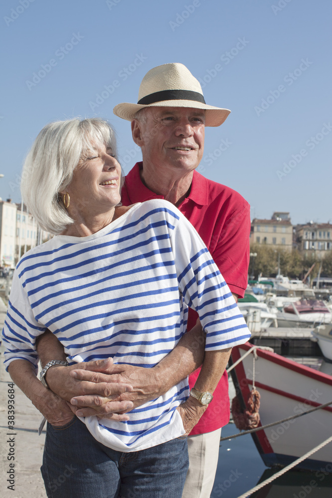 sexy senior couple on vacation