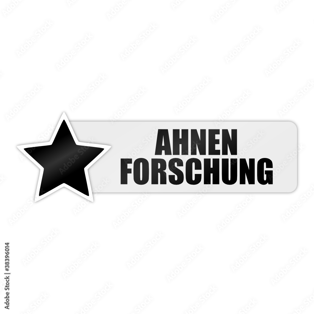 Obraz premium button stern ahnenforschung I