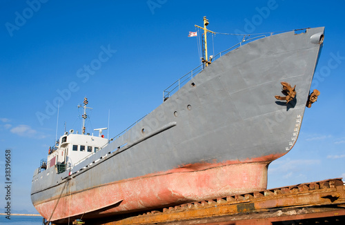 ship on slipway