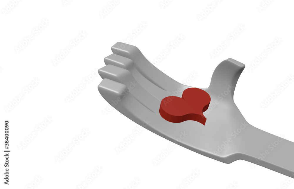 Obraz premium heart on the palm