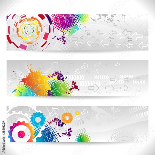 Web banners abstract
