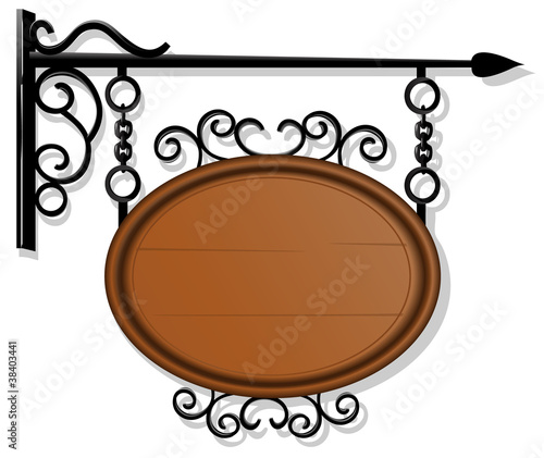 Antique signboard