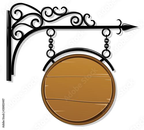 Antique signboard