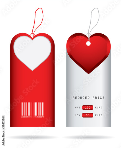 special price tah with Valentine's Day design