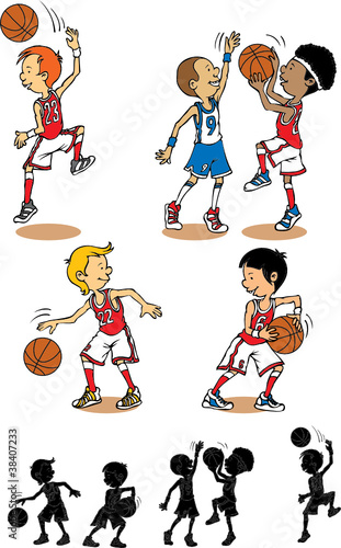 Boy basketball character